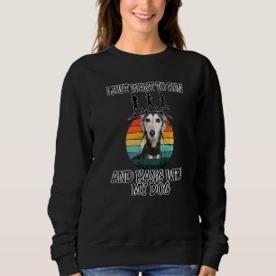 Sweatshirt Je Veux Courir Et Hang W Saluki