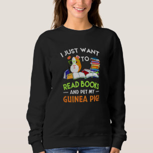 Sweatshirt Je veux juste lire des livres et caresser mon coch