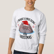 je veux moo deng pour noël mignon bébé hippo