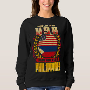 Sweatshirt Je Vis Peut-Être Aux Etats-Unis Mais Mon Histoire
