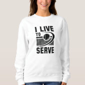 Sweatshirt Je Vis Servir (Devant)