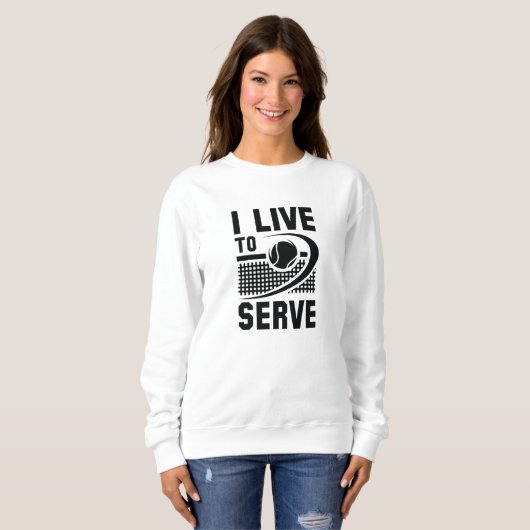 Sweatshirt Je Vis Servir (Devant entier)