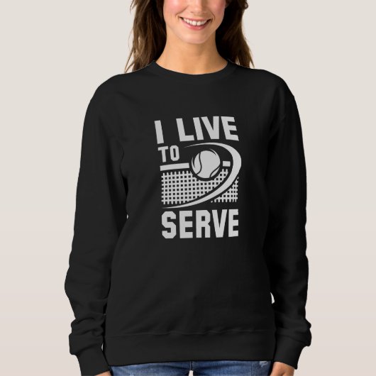 Sweatshirt Je Vis Servir (Devant)