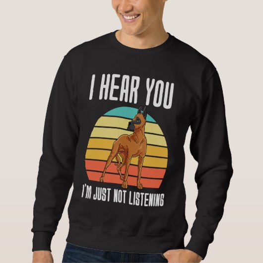 Sweatshirt Je vous entends, je ne fais que ne pas écouter 1 (Devant)