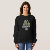 Sweatshirt Je Vous Moustache Une Question Est Il Y A Plus Pi (Devant entier)