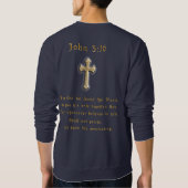 Sweatshirt Jean 3:16 chrétien (Dos)