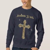 Sweatshirt Jean 3:16 chrétien (Devant)
