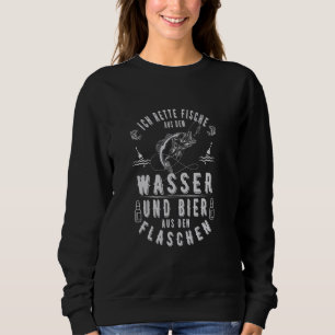 Sweatshirt J'économise du poisson dans l'eau et de la bière d