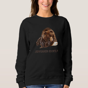 Sweatshirt Jefferson Comté Ours Grizzli Brown Dans Le Washin