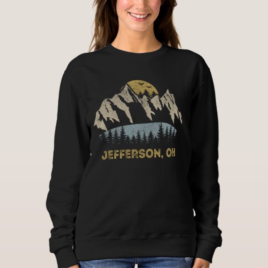 Sweatshirt Jefferson Ohio Mountain Sunset Sunrise OH (Devant)