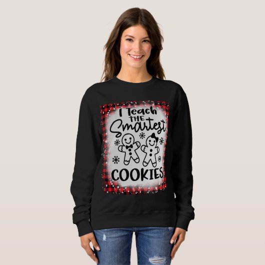 Sweatshirt J'Enseigne Les Cookies Les Plus Simples Enseignant (Devant entier)