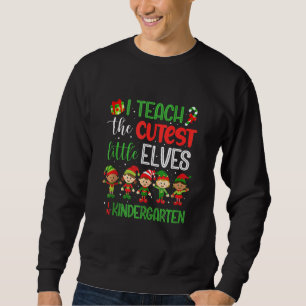 Sweatshirt J'Enseigne Les Petits Elfes Les Plus Croustillants