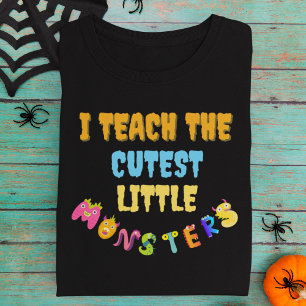 Sweatshirt J'Enseigne L'Halloween Des Monstres Les Plus Cutte