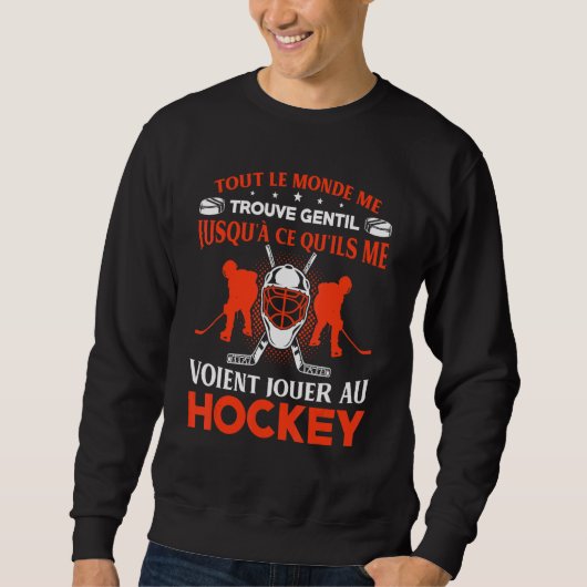 Sweatshirt Jersey Cool De Hockey Sur Glace Pour Hockey Sur Gl (Devant)