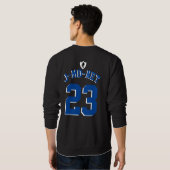 SWEATSHIRT JERSEY J-MO-NET 23 (DK BLU/WHT) (Dos entier)
