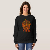 Sweatshirt Jesse Halloween Crâne de Sucre (Devant entier)