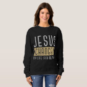 Sweatshirt Jésus A Changé Ma Vie Demandez-Moi Comment Bassic (Devant entier)