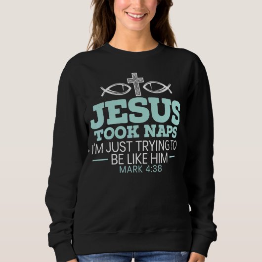 Sweatshirt Jésus A Pris Des Sièges Pasteur Religieux Bible Éc (Devant)