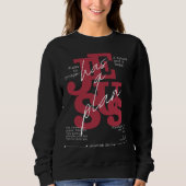 Sweatshirt Jésus a un plan – Jérémie 29:11 (Devant)