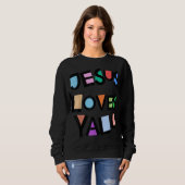 Sweatshirt Jésus aime Yall Pink Croyance Foi Filles Filles Ki (Devant entier)