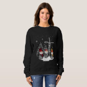Sweatshirt Jésus amour | Jesus Faith Hope Love Snowman (Devant entier)