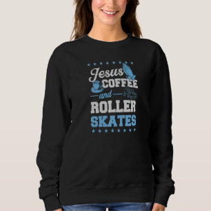 Sweatshirt Jesus Café Et Patins À Roulettes Christian Roller