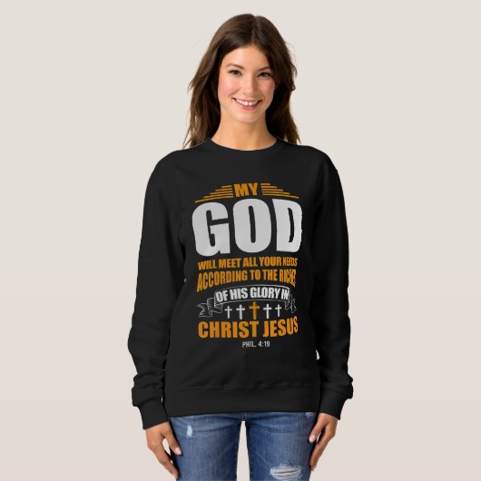 Sweatshirt Jesus Christ (Devant entier)
