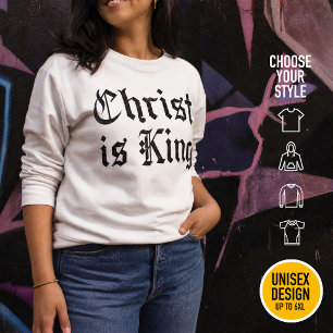 Sweatshirt Jésus-Christ est Roi Gothique Art Grunge Blacklett