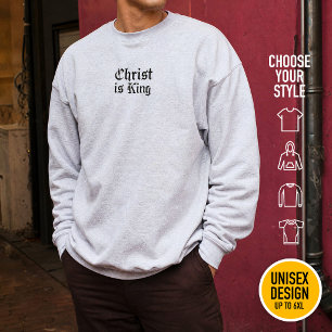 Sweatshirt Jésus-Christ est Roi Gothique Art Grunge Blacklett