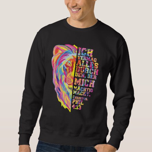 Sweatshirt Jésus Christ Lion De Juda Philipper 413 (Devant)