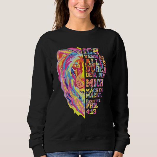 Sweatshirt Jésus Christ Lion De Juda Philipper 413 (Devant)