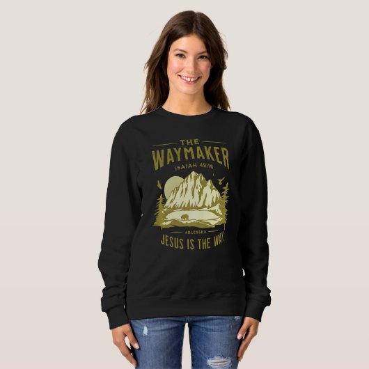 Sweatshirt Jésus Christ Waymaker (Devant entier)