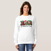 Sweatshirt Jésus de Noël coloré (Devant entier)