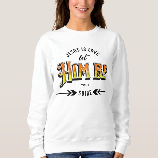 Sweatshirt Jésus est amour (Devant)