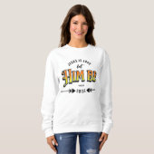 Sweatshirt Jésus est amour (Devant entier)