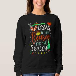 Sweatshirt Jésus Est La Raison De La Saison Noël laid