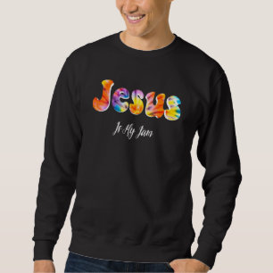 Sweatshirt Jésus Est Ma Foi Chrétienne Confession Rétro Vinta
