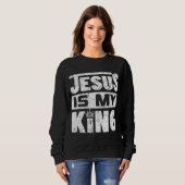 Sweatshirt Jésus est mon roi (Devant entier)
