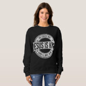 Sweatshirt Jésus est roi (Devant entier)