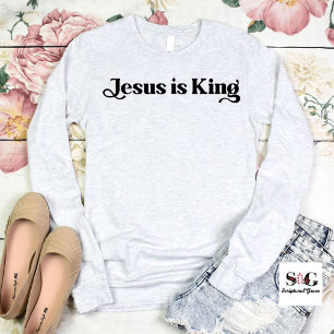 Sweatshirt Jésus est roi