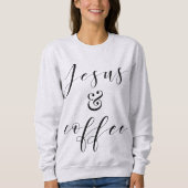 Sweatshirt Jésus et café (Devant)