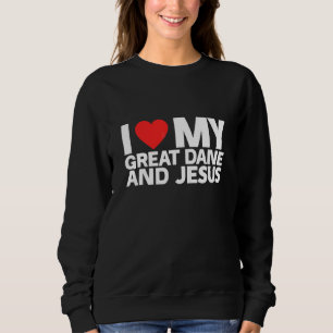 Sweatshirt Jésus Grand Danse Amour Chien Animal de compagnie