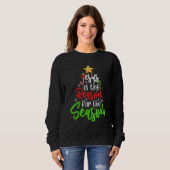 Sweatshirt Jesus Is The Reason For The Season Tree Christian  (Devant entier)
