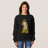Sweatshirt Jésus J'Ai Confiance En Vous Personne Catholique (Devant entier)