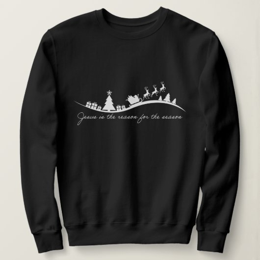 Sweatshirt Jésus la raison de la saison (Design devant)