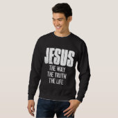 SWEATSHIRT JÉSUS LA VÉRITÉ LA VIE (Devant entier)