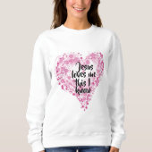 Sweatshirt "Jesus loves-moi". (Devant)