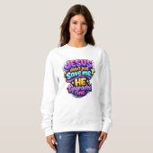 Sweatshirt JESUS m'a élevé - Chrétien (Devant entier)