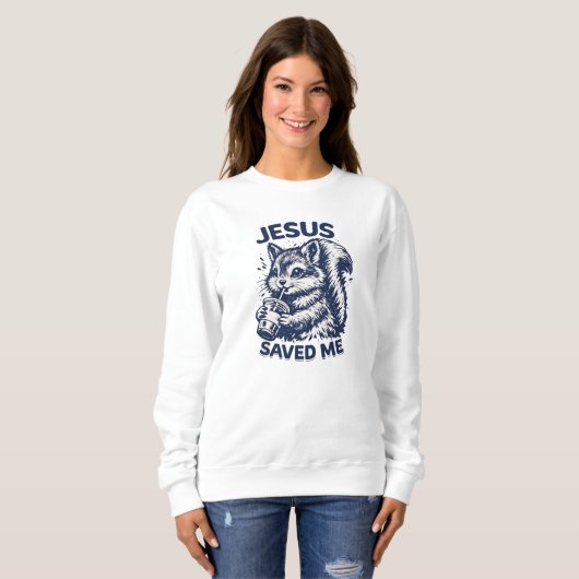 Sweatshirt JÉSUS M'a Sauvé (Devant entier)
