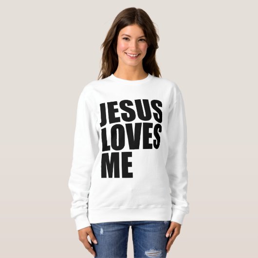 SWEATSHIRT JÉSUS M'AIME (Devant entier)